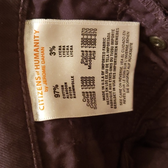 (26W) Citizens of Humanity by Jerome Dahan Thompson Medium Rise Cropped Skinny - Picture 7 of 15